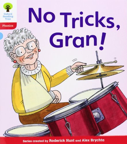 Book cover: elderly woman with glasses playing red drums.