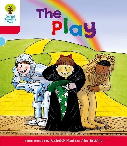 Book cover depicting three children in costume on a stage.