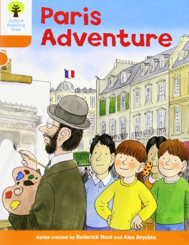 Children and artist in Paris, book cover illustration.