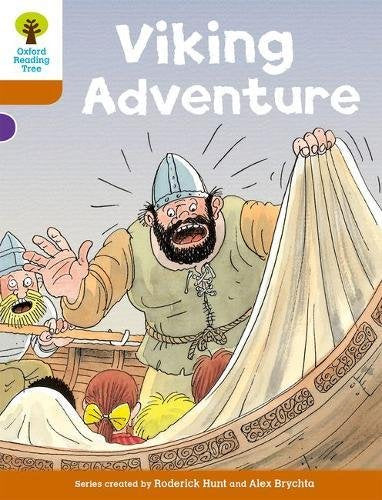 Book cover: “Viking Adventure” with illustration of a surprised Viking.