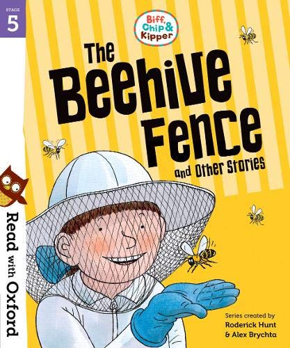 Children’s book cover featuring a beekeeper and bees, “The Beehive Fence.”