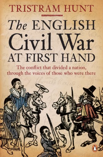Book cover depicting 17th-century figures on horseback, titled “The English Civil War.”