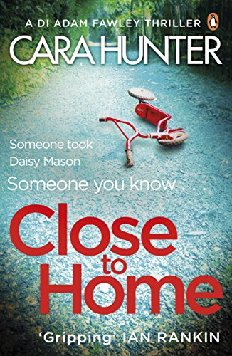 Book cover: “Close to Home” thriller featuring a red tricycle.