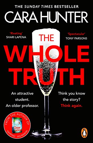 Book cover: “The Whole Truth” with a champagne glass and red text.