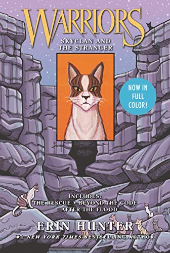 Book cover featuring a cat portrait against a rocky canyon with several smaller cats.