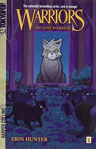Manga cover featuring a gray cat surrounded by black cats in a forest.