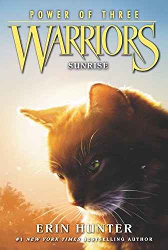 Book cover for Warriors Power of Three: Sunrise featuring a ginger cat at dawn.