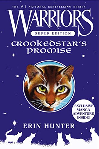 Book cover featuring a brown tabby cat’s face and “Warriors” logo.