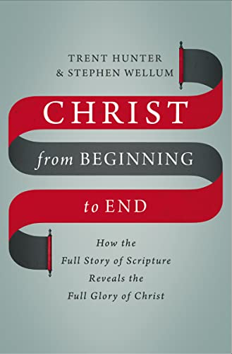 Book cover with red ribbon and the title "Christ from Beginning to End.