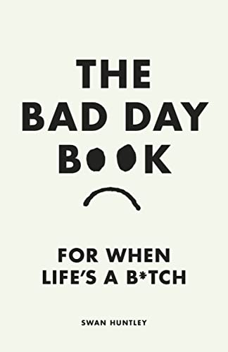 Book cover with bold black text and a simple frowning face illustration.