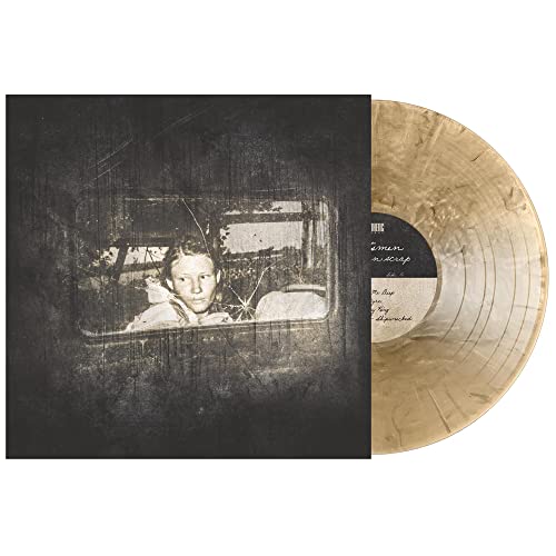 Vinyl LP of Huntsmen's "American Scrap" with sepia-toned cover and record.