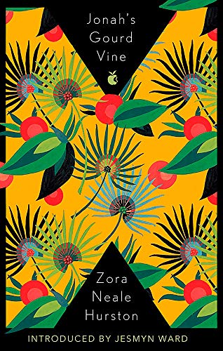 Book cover: yellow background with stylized vine and red fruit patterns.