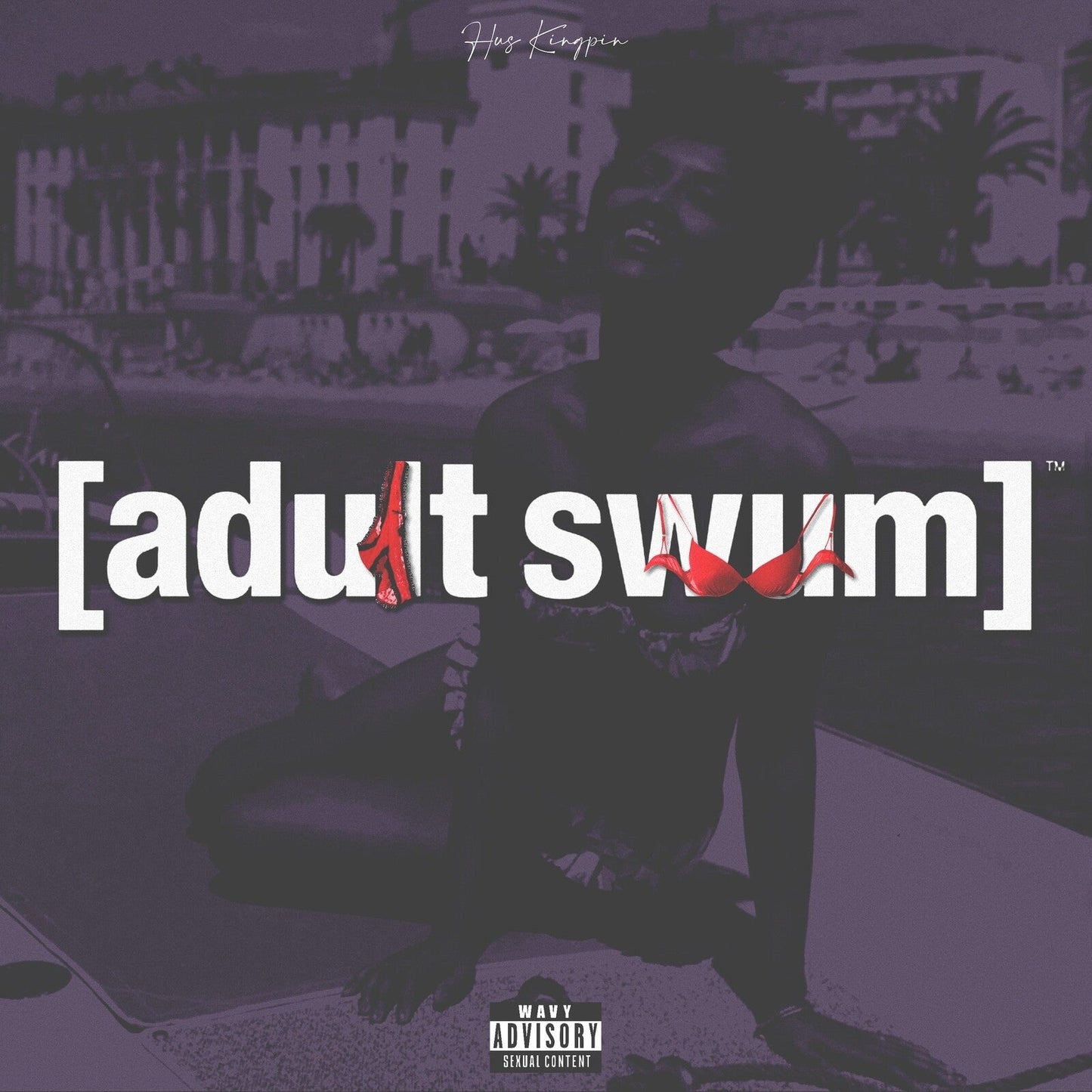 Album cover for “adult swim” by Hus Kingpin & Wun Two.