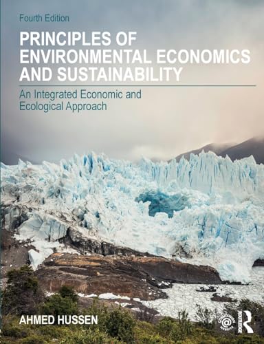 Textbook cover with a glacier landscape, titled “Principles of Environmental Economics.”