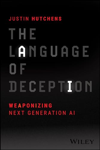 Book cover: "The Language of Deception" with red and white text on black.