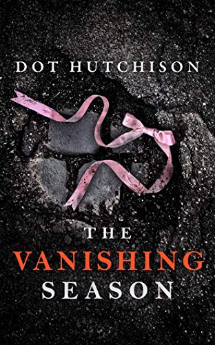Book cover showing a pink ribbon on dark asphalt with text The Vanishing Season.