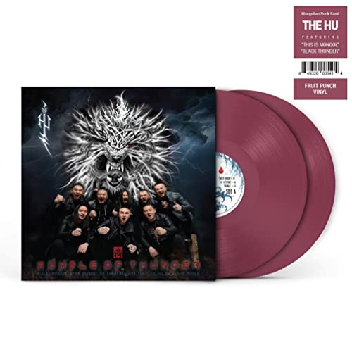 “Rumble of Thunder” vinyl record by The Hu, featuring a dragon and band members.