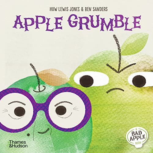 Book cover: two illustrated apples, one wearing glasses and frowning.