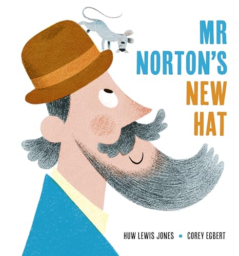 Illustration of a man with a large mustache and a mouse on a hat.