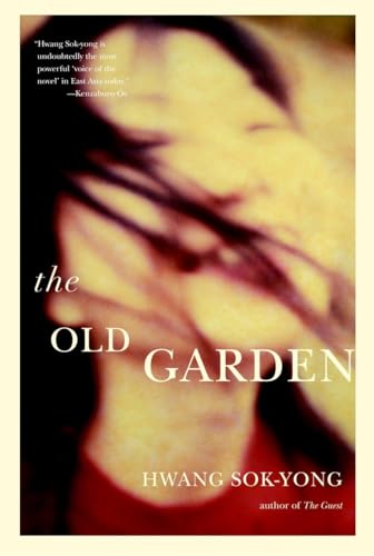 Book cover: close-up portrait of a woman with dark hair, titled “The Old Garden.”