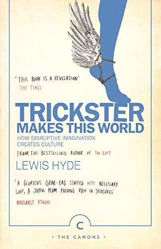 Book cover featuring a blue winged foot with text by Lewis Hyde.