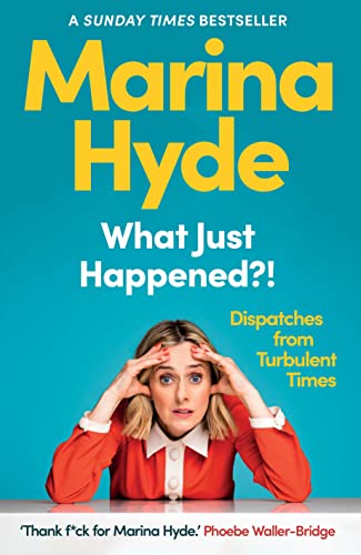 Book cover: “What Just Happened?!”, featuring a woman with hands on head.