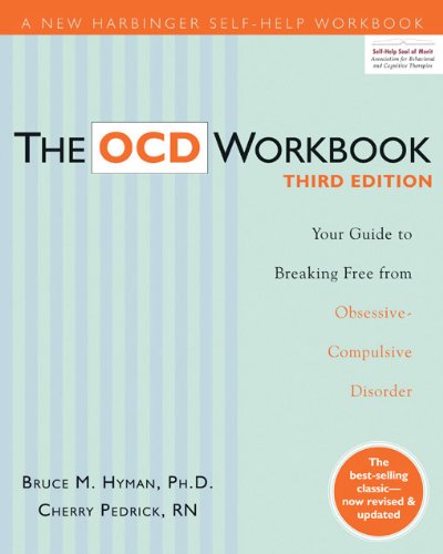Cover of "The OCD Workbook" third edition, a self-help guide.
