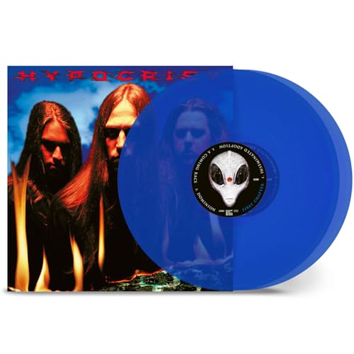 Hypocrisy The Final Chapter vinyl record with blue disc and alien graphic label.
