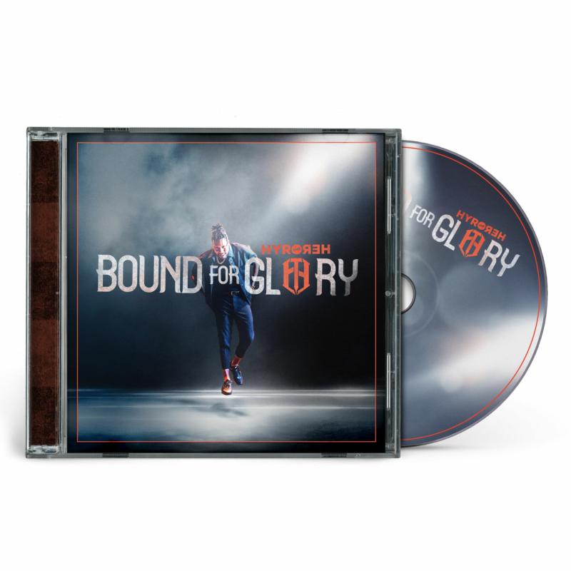 Hyro The Hero Bound For Glory CD case and disc with artist walking forward.