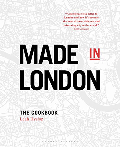 Cookbook cover: "Made in London" title over a map background.