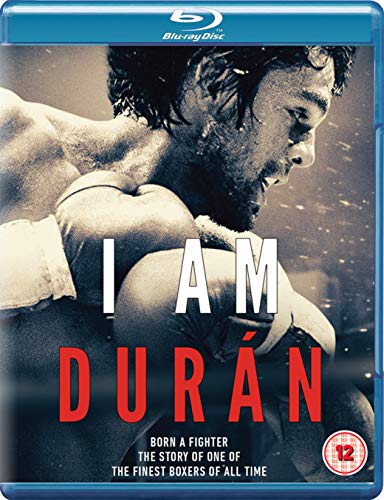 Blu-ray cover for "I Am Duran" featuring boxer Roberto Durán in profile.