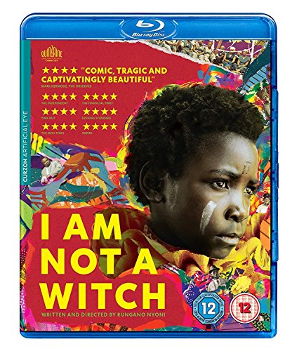 Blu-ray cover art for I Am Not A Witch featuring a young girl's portrait.