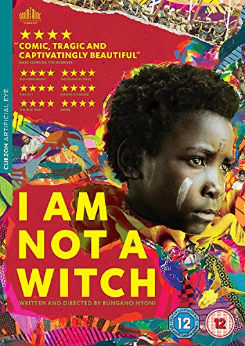 DVD cover for "I Am Not A Witch" featuring a young girl’s portrait.