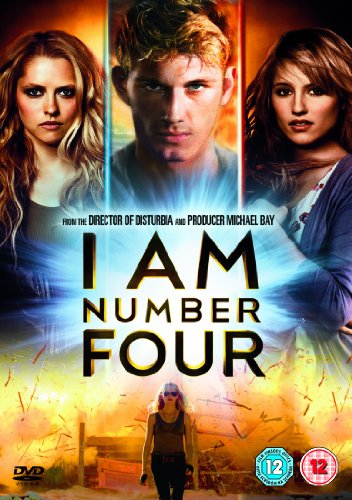 DVD cover for I Am Number Four featuring three actors and an explosion scene.