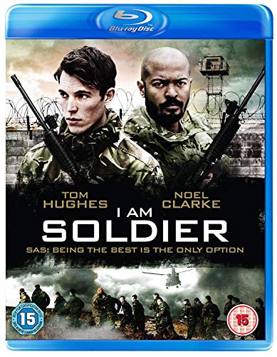 Blu-ray cover featuring two soldiers with rifles, a military base background, and title text.