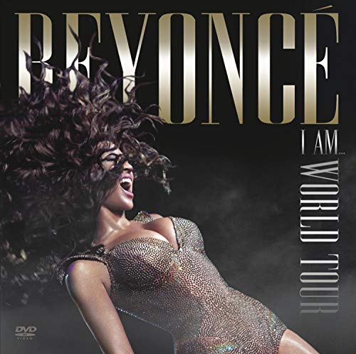 Beyoncé concert DVD cover featuring a performer with long, curly hair.