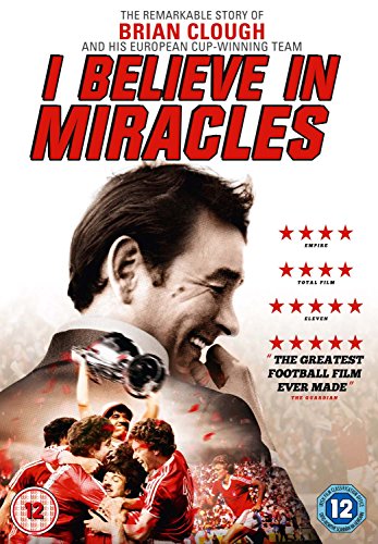 DVD cover featuring Brian Clough and a football team celebrating with a trophy.