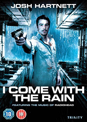 Movie cover for “I Come With The Rain” featuring Josh Hartnett holding a gun.