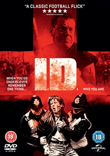 DVD cover for I.D. featuring a man being arrested by two police officers.