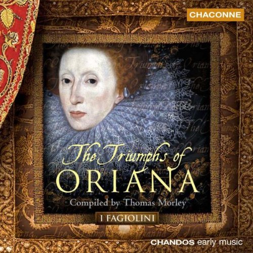 CD cover with a portrait of a woman in ornate frame, text "The Triumphs of Oriana".