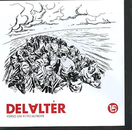 CD cover with black and white sketch of a crowd and text “DELVLTER”.