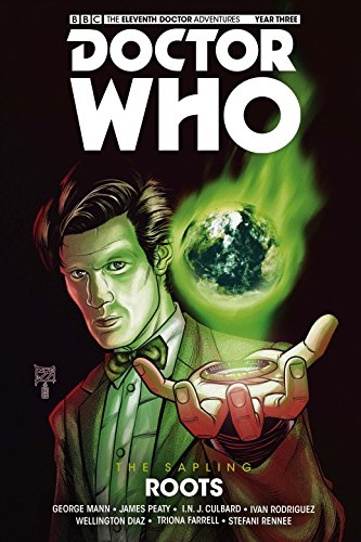 Doctor Who comic cover featuring the Eleventh Doctor holding a glowing planet.