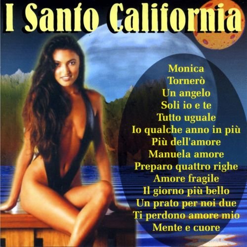 CD cover for “I Santo California” featuring a woman by a lake.