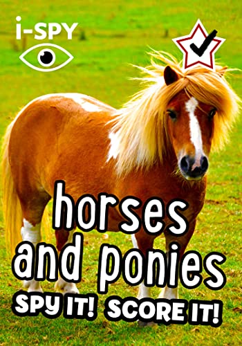 i-SPY book cover featuring a chestnut pony with a white blaze.