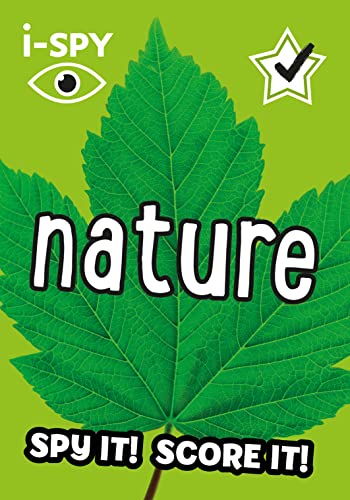 i-SPY Nature guide cover with a large green leaf and text.