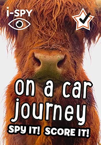 i-SPY guide cover featuring a close-up of a Highland cow’s face.