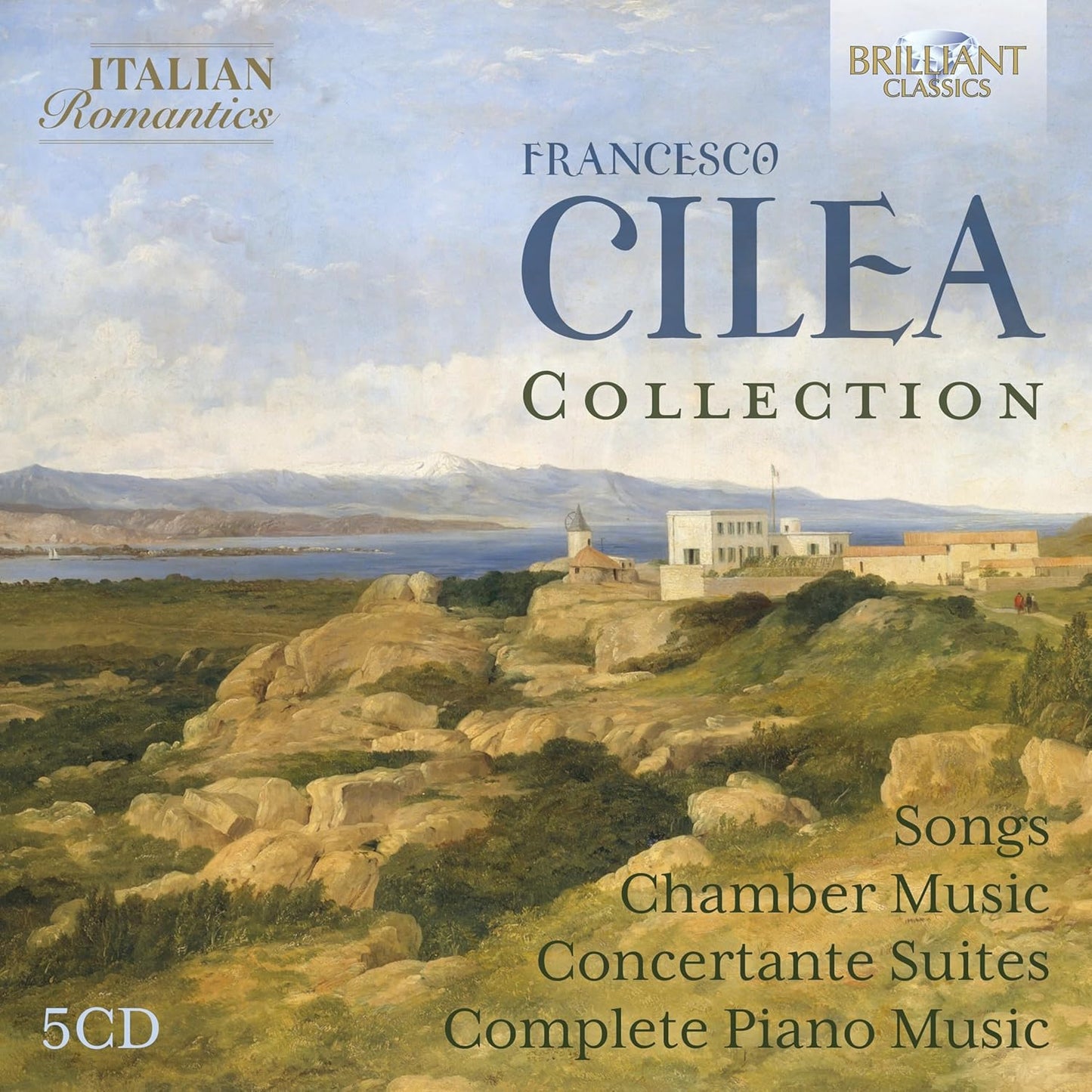 CD cover for “Cilea Collection” featuring a coastal Italian landscape.