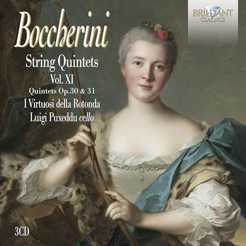 CD cover: portrait of a woman with musical instruments, "Boccherini" text.