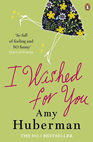 Book cover: "I Wished For You" by Amy Huberman, with floral umbrella.