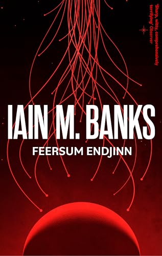 Book cover featuring white text over a red planet with radiating light lines.